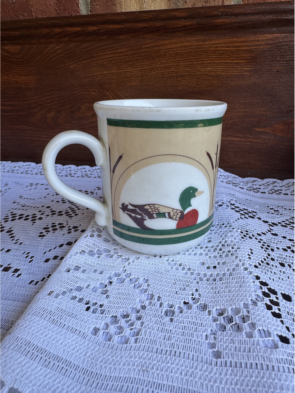 Down East Crafts Vintage Ceramic Mug with Duck Design Made in Japan